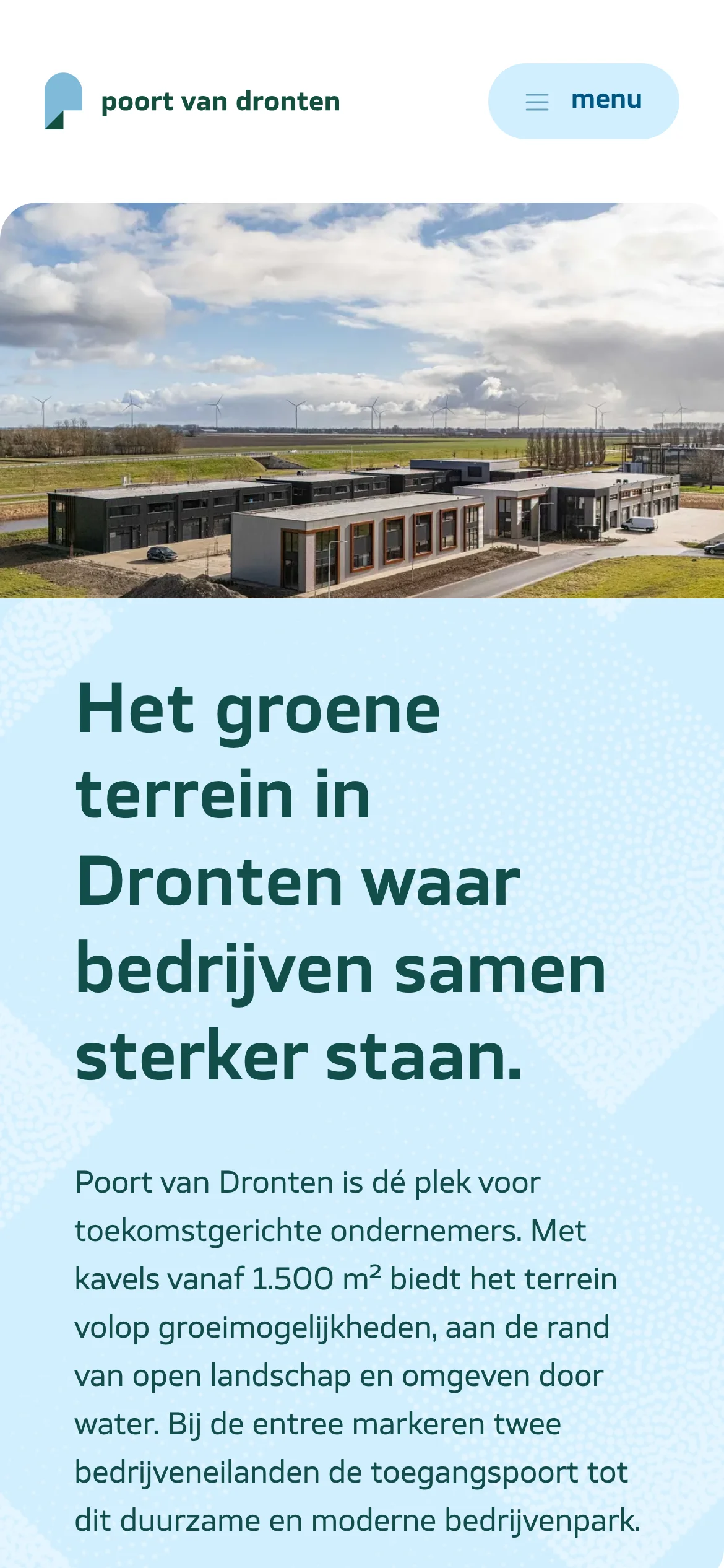 Poort van Dronten op mobiel