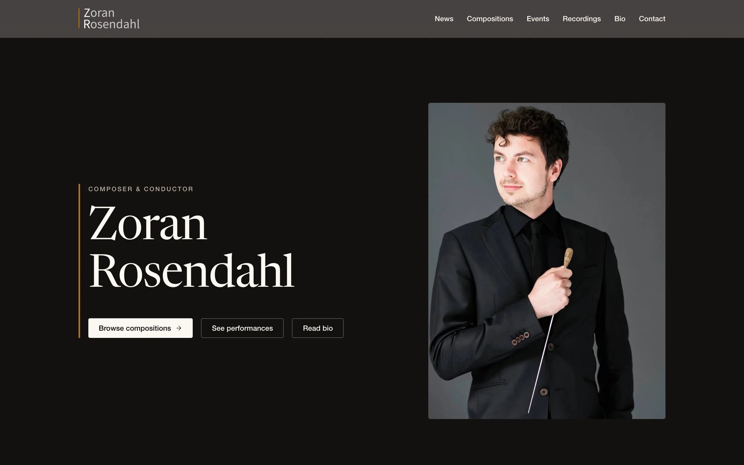 Zoran Rosendahl, desktopweergave