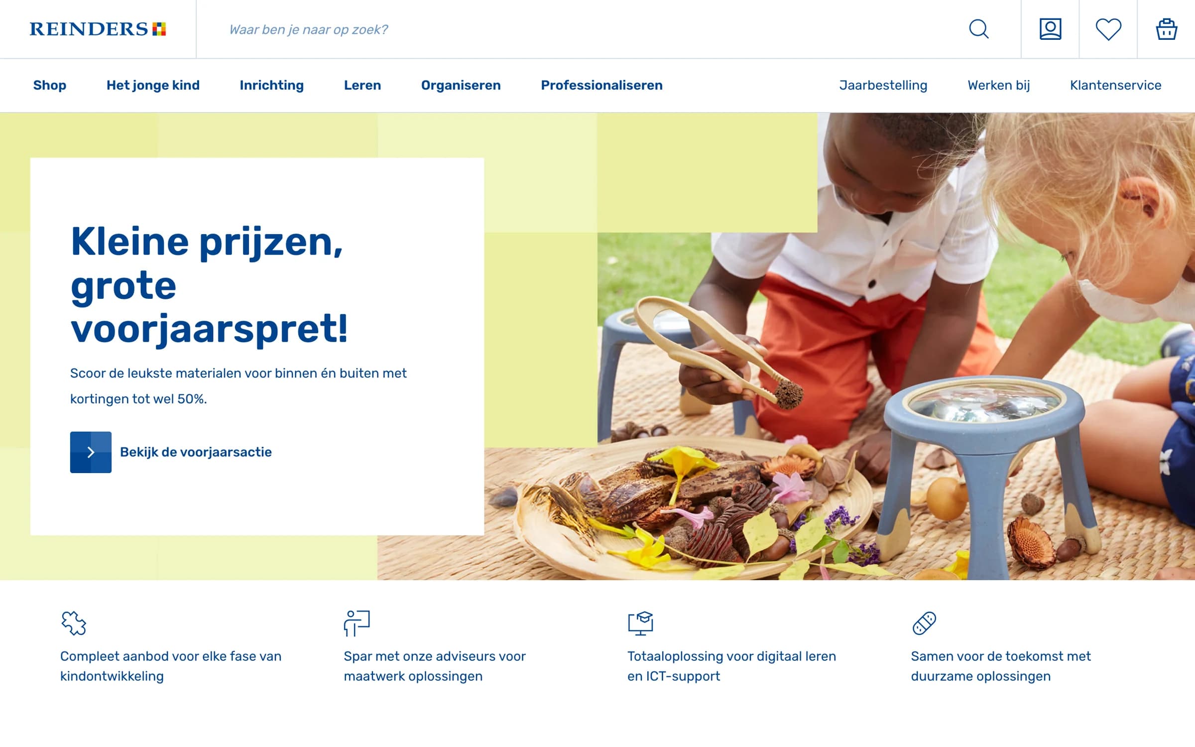 Reinders Oisterwijk, desktopweergave