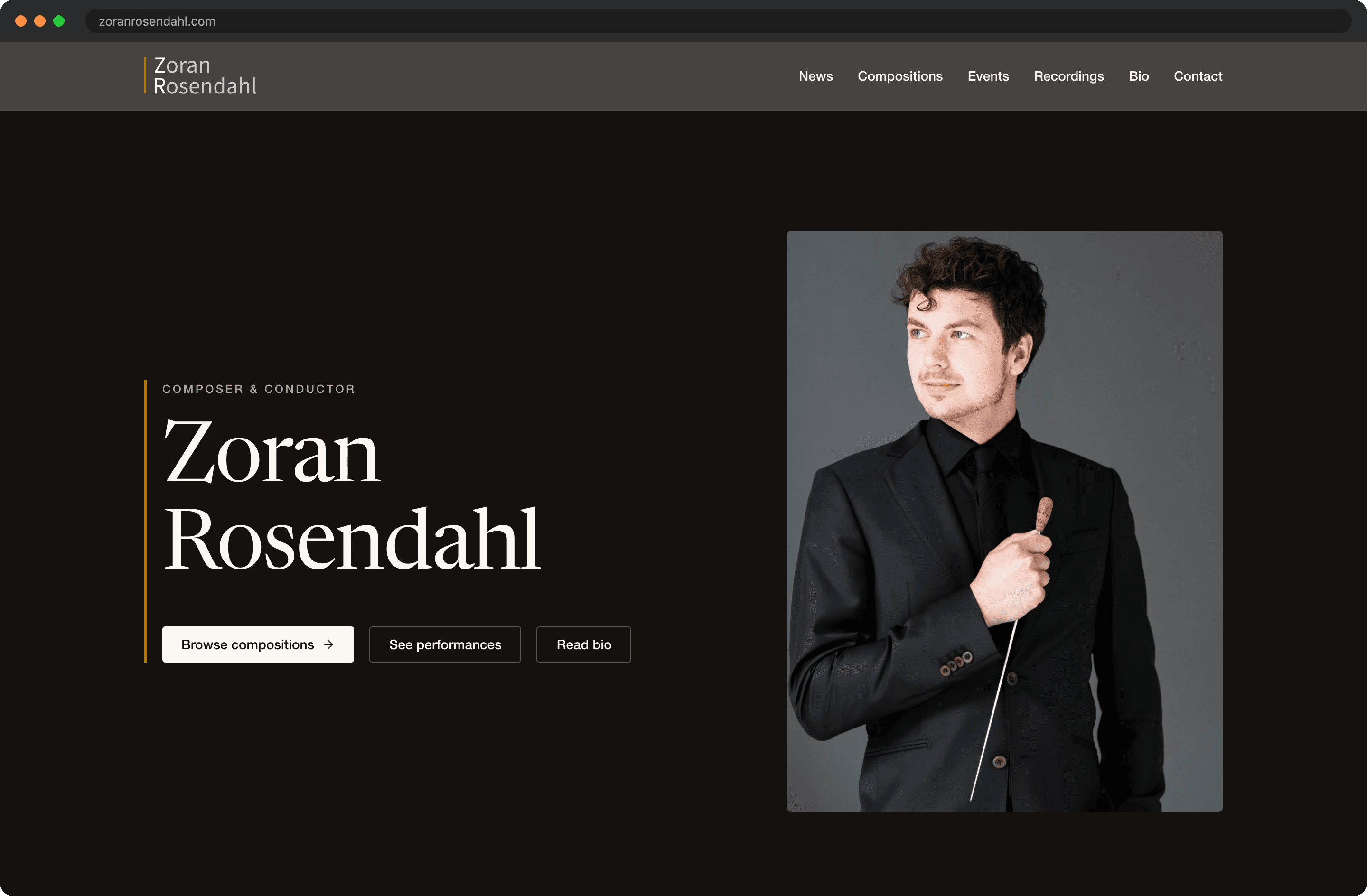 Zoran Rosendahl homepage