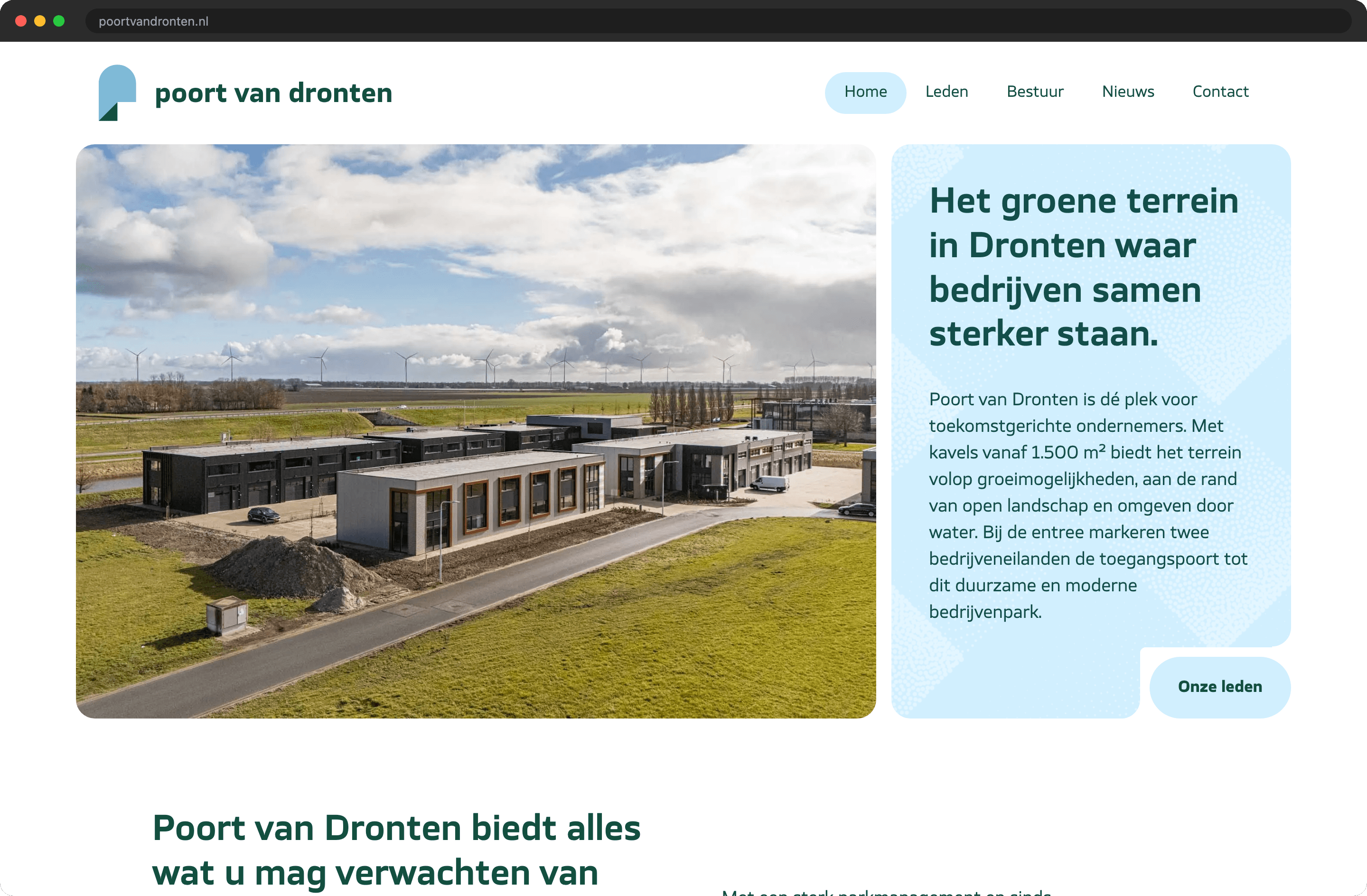 Poort van Dronten homepage