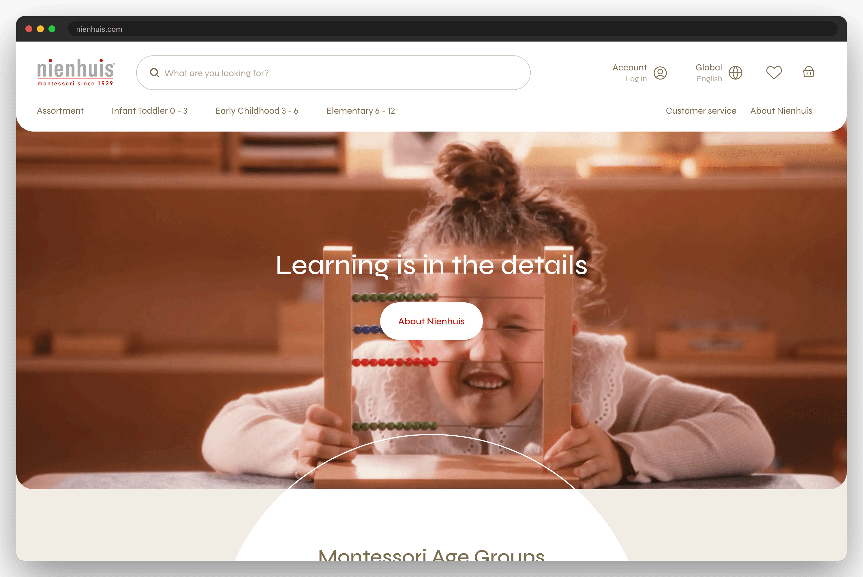 Nienhuis Montessori homepage