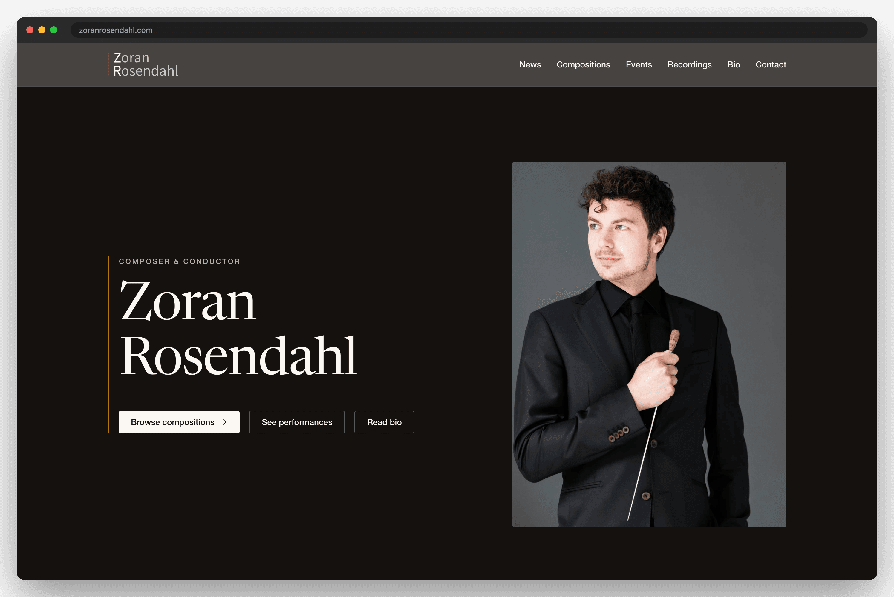 Zoran Rosendahl homepage