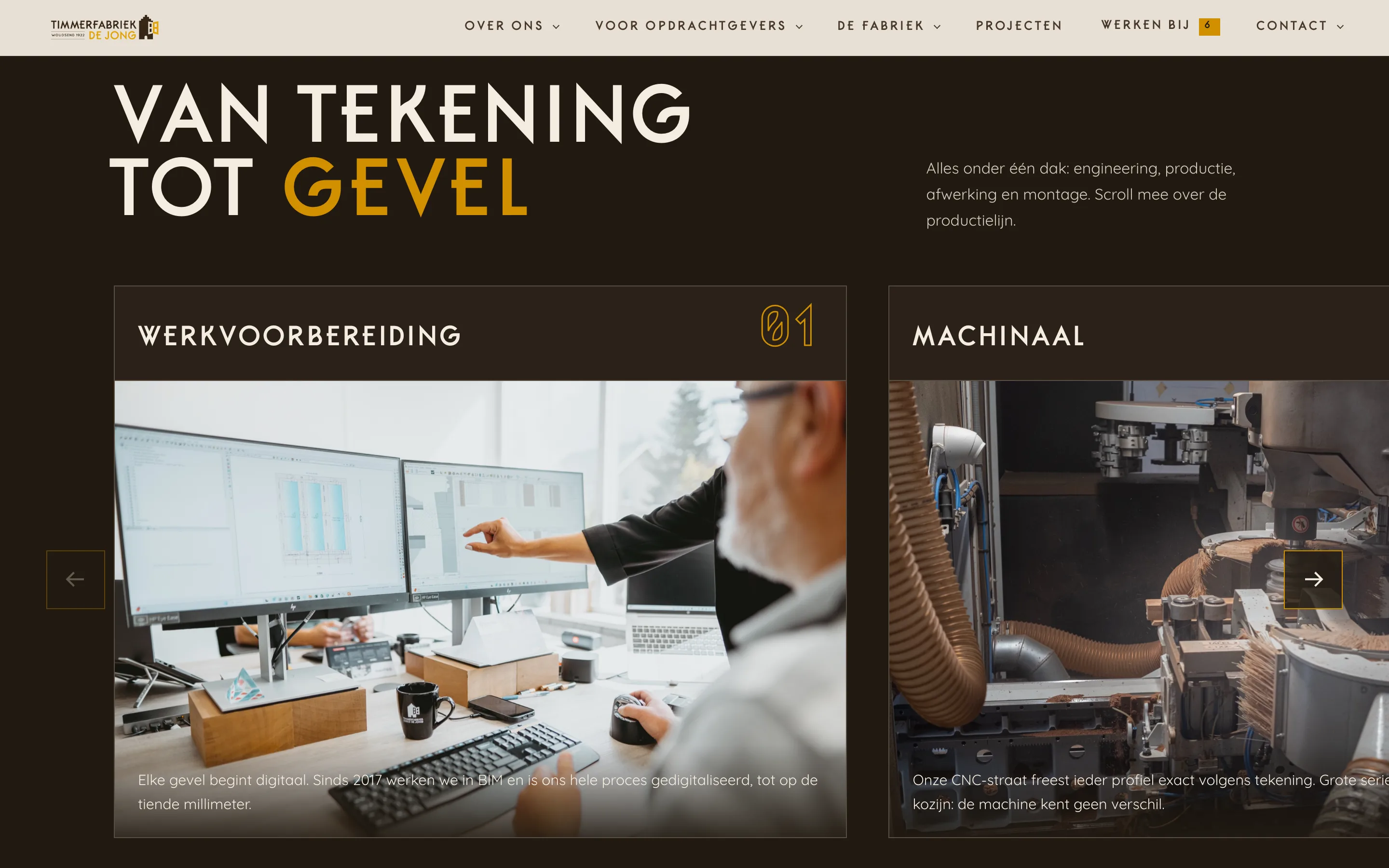 Schermopname van Van tekening tot gevel